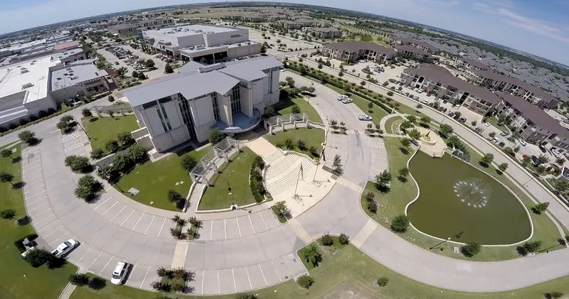 Aerial view of Fairview Town Hall