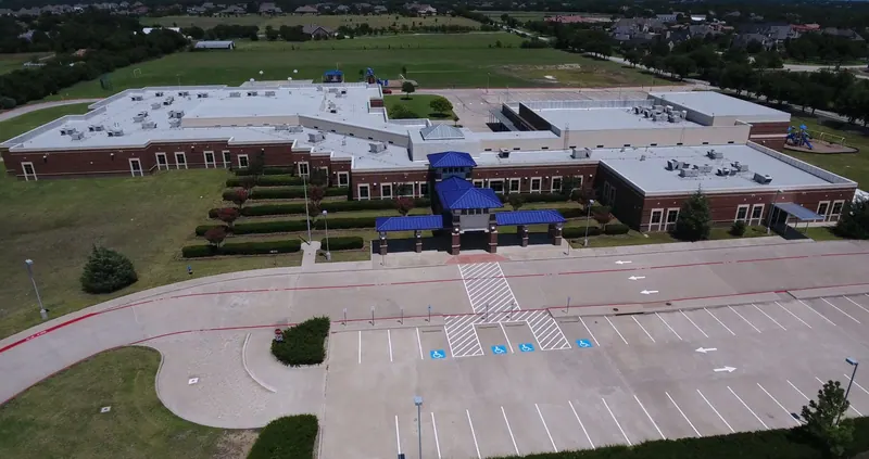 Aerial view of Puster Elementary, Lovejoy ISD
